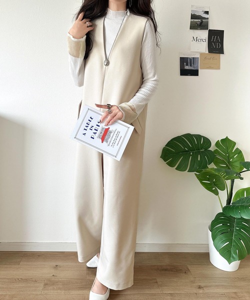 「classicalelf」 パンツドレス LARGE ブラック レディース_画像3