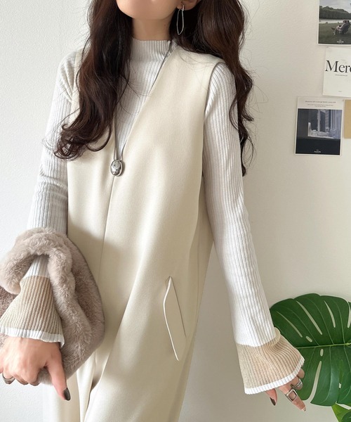 「classicalelf」 パンツドレス LARGE ブラック レディース_画像4