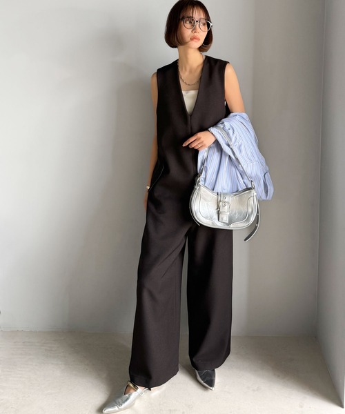 「classicalelf」 パンツドレス LARGE ブラック レディース_画像8