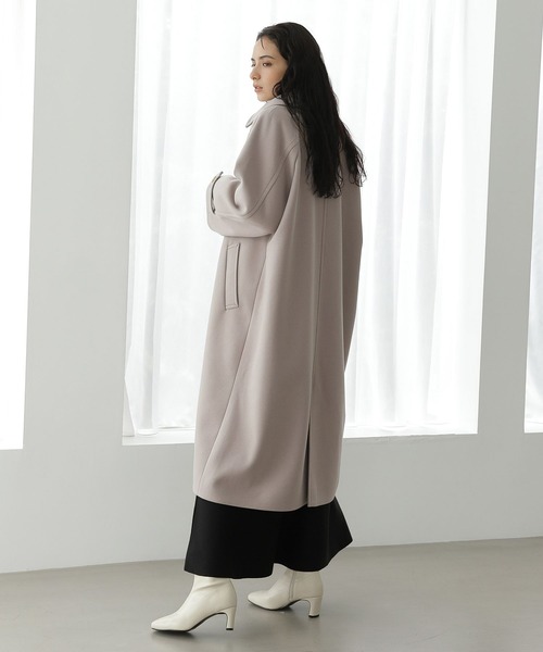 「LAKOLE」 ステンカラーコート SMALL ライトベージュ レディース_画像8