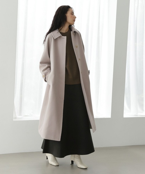 「LAKOLE」 ステンカラーコート SMALL ライトベージュ レディース_画像9