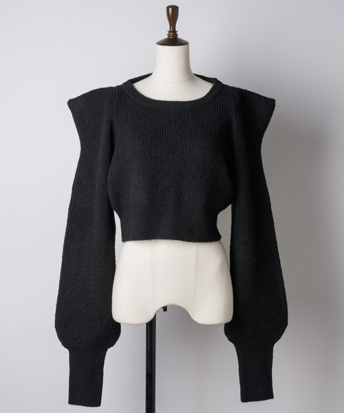 「J1U by LA BELLE ETUDE」 長袖ニット FREE ホワイト レディース_画像9