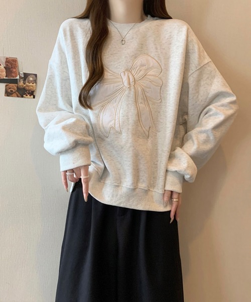 「SpRay」 スウェットカットソー FREE ブラック レディース_画像2