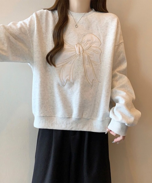 「SpRay」 スウェットカットソー FREE ブラック レディース_画像3