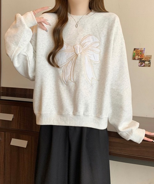 「SpRay」 スウェットカットソー FREE ブラック レディース_画像4