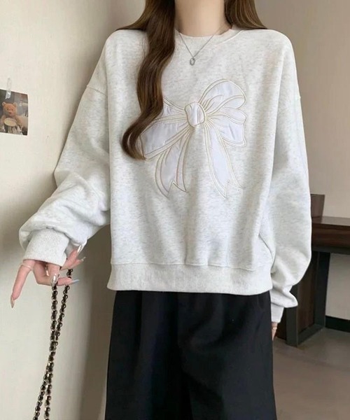 「SpRay」 スウェットカットソー FREE ブラック レディース_画像8