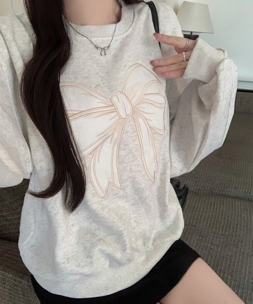 「SpRay」 スウェットカットソー FREE ブラック レディース_画像9