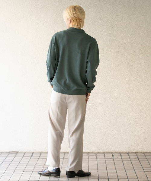 「SENSE OF PLACE by URBAN RESEARCH」 長袖ニット MEDIUM チャコールグレー メンズ_画像8