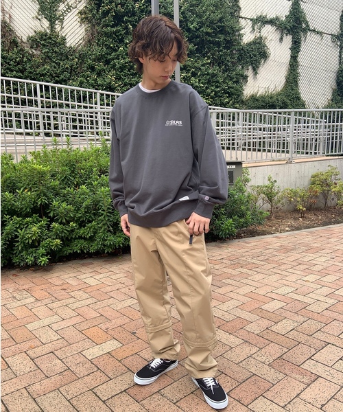 「SILAS」 スウェットカットソー MEDIUM ホワイト メンズ_画像7