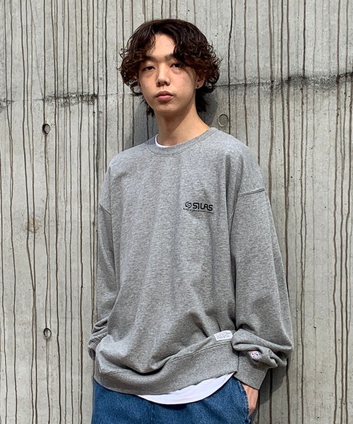 「SILAS」 スウェットカットソー MEDIUM ホワイト メンズ_画像9