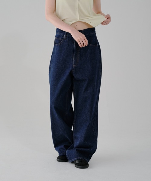 lit ジーンズ デニム デニムパンツ W Loop Straight Denim レディース