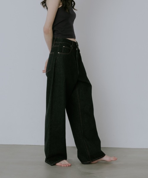 lit ジーンズ デニム デニムパンツ W Loop Straight Denim レディース