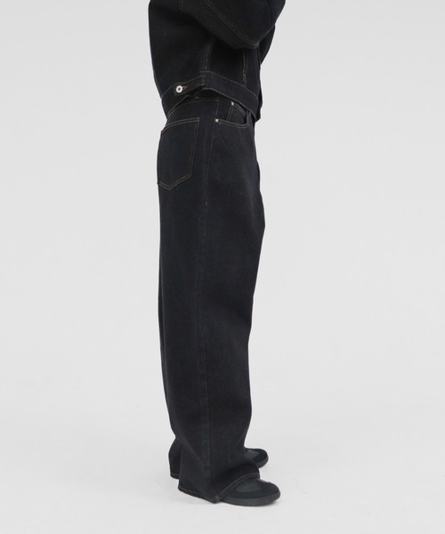 リット　lit ストレートデニム　ブラックデニム lit ジーンズ デニム デニムパンツ W Loop Straight Denim レディース