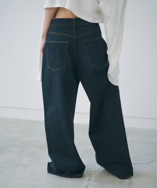 lit ジーンズ デニム デニムパンツ W Loop Straight Denim レディース