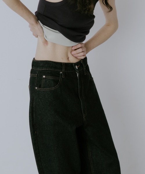 lit ジーンズ デニム デニムパンツ W Loop Straight Denim レディース