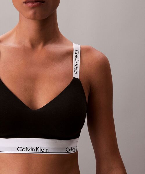 ノンワイヤーブラ ブラジャー Icon Cotton Modal  ライトリーラインド ブラレットの画像