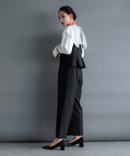 「RAW FUDGE」 オーバーオール M グレー レディース_画像7