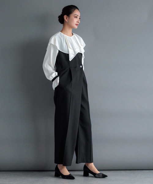 「RAW FUDGE」 オーバーオール M グレー レディース_画像9