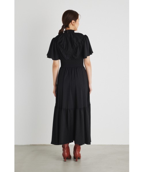 「rienda」 半袖ワンピース SMALL ブラック レディース_画像9