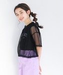 tシャツ キッズ メッシュトップス&タンクトッ...の詳細画像2