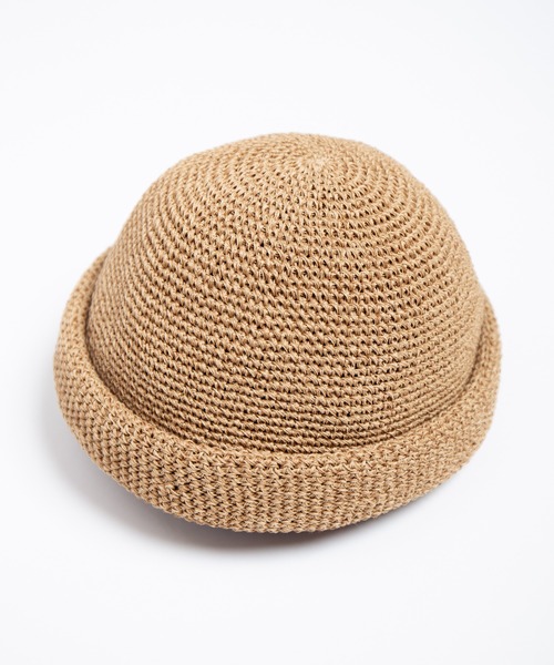 RACAL（ラカル） キャップ 帽子 Linen Touch Cotton Hand Knit Roll