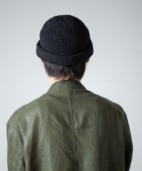 RACAL（ラカル） キャップ 帽子 Linen Touch Cotton Hand Knit Roll