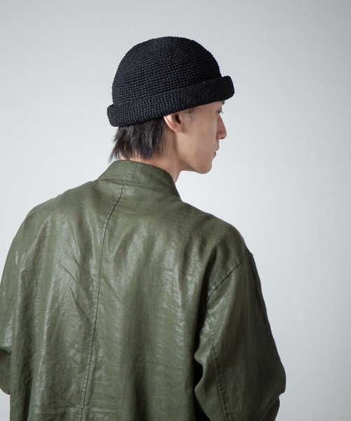 RACAL（ラカル） キャップ 帽子 Linen Touch Cotton Hand Knit Roll