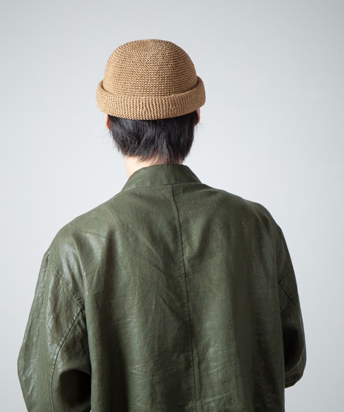 RACAL（ラカル） キャップ 帽子 Linen Touch Cotton Hand Knit Roll