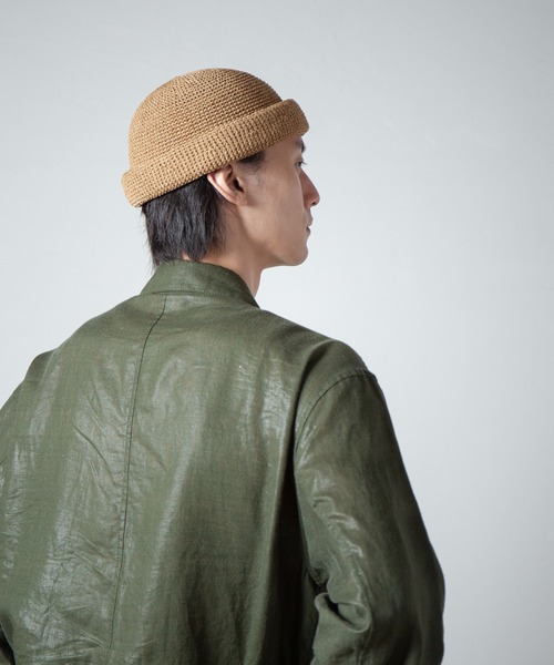 RACAL（ラカル） キャップ 帽子 Linen Touch Cotton Hand Knit Roll