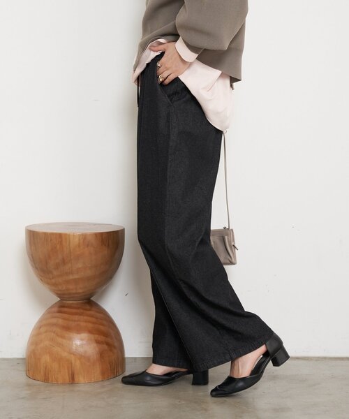 「Jena espace merveilleux」 デニムパンツ FREE ブラック レディース_画像8