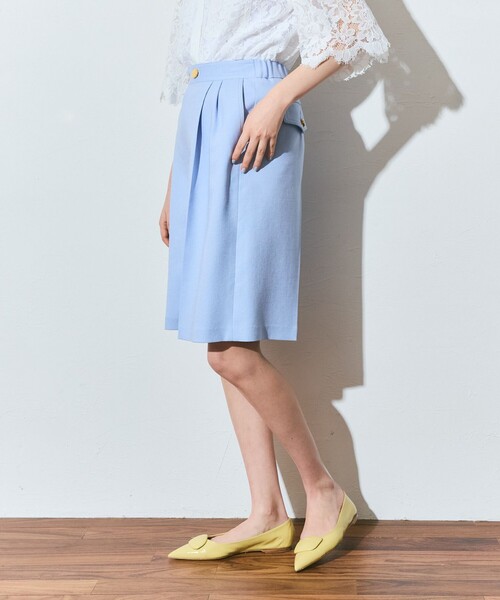 GRACE CLASS ハーフパンツ ワイドパンツ パンツ リネンタッチハーフ