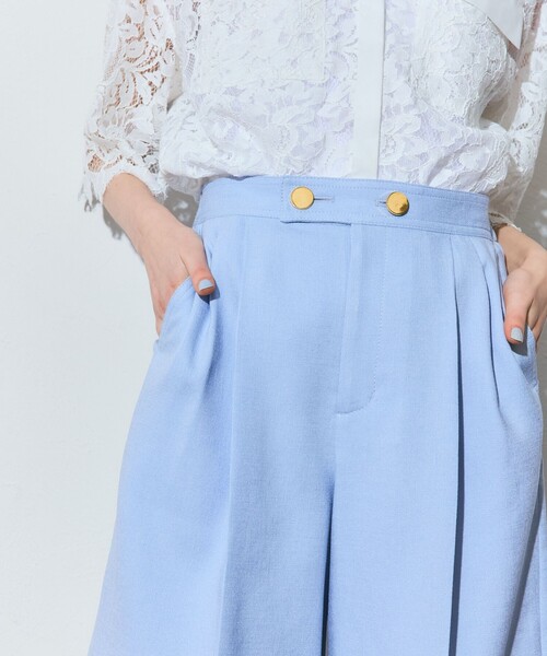 GRACE CLASS ハーフパンツ ワイドパンツ パンツ リネンタッチハーフ