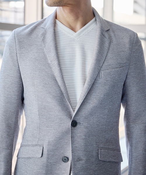「UNION STATION」 テーラードジャケット S ライトグレー メンズ_画像4