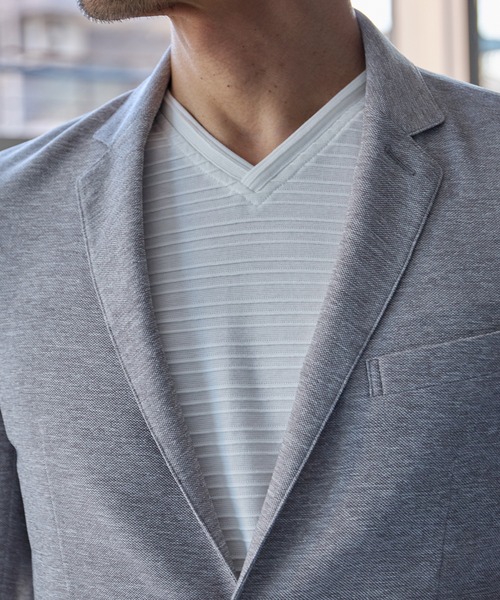 「UNION STATION」 テーラードジャケット S ライトグレー メンズ_画像6