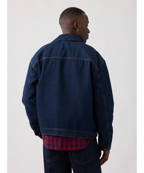 「GAP」 デニムジャケット X-SMALL インディゴブルー メンズの画像