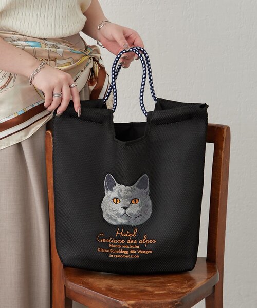 LUDLOWアニマルエコバッグ　ねこ LUDLOW（ラドロー）の「＜LUDLOW（ラドロー）＞ANIMAL POCKETABLE