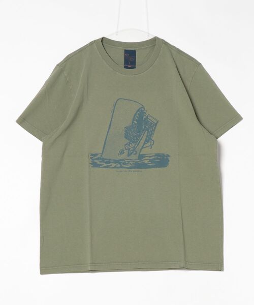 tシャツ Nudie Jeans/ヌーディージーンズ Roy / プリントTシャツ / Shop-Chop / Green メンズ