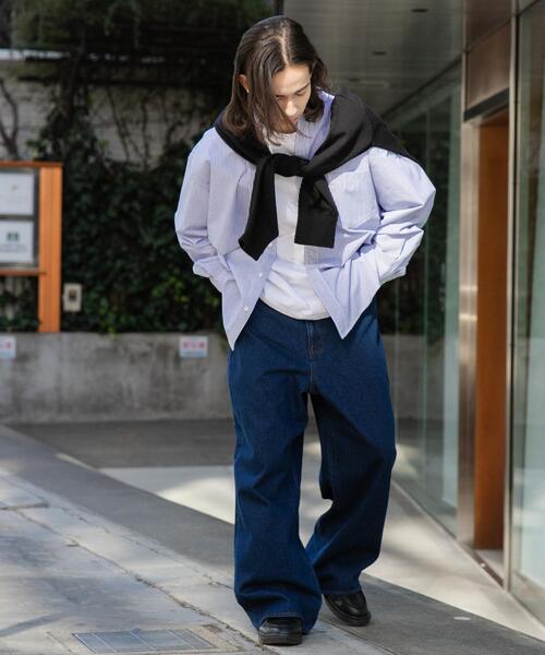 「WEGO」 デニムパンツ LARGE ブラック系その他 メンズ_画像3