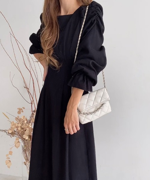 「FILLOU」 長袖ワンピース X-LARGE ライトベージュ レディース_画像2