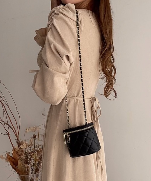 「FILLOU」 長袖ワンピース X-LARGE ライトベージュ レディース_画像3