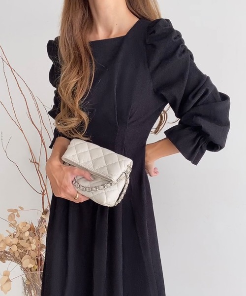 「FILLOU」 長袖ワンピース X-LARGE ライトベージュ レディース_画像8