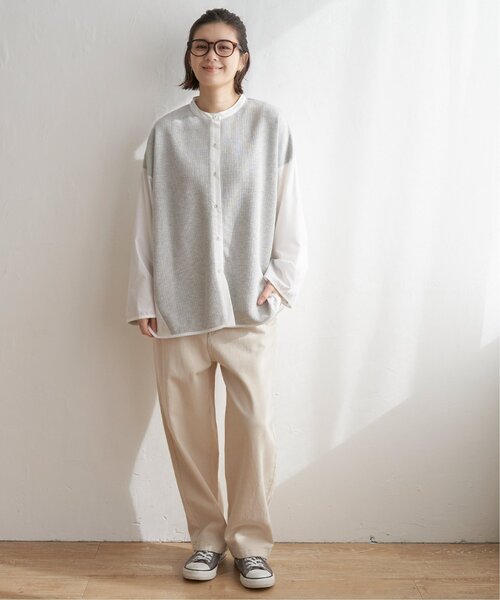 「LBC」 長袖ブラウス M ベージュ レディース_画像6