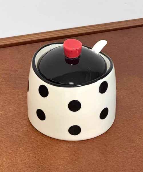 食器 ドット柄フタ付シュガーポット : ZOZOTOWN Yahoo!店 - 通販