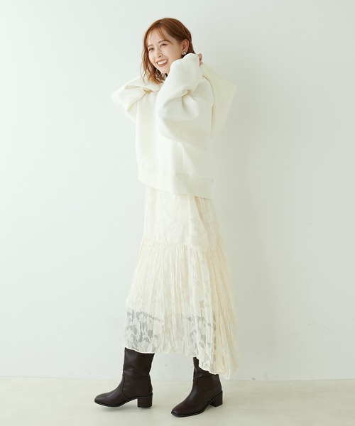 「natural couture」 プルオーバーパーカー FREE ベージュ レディース_画像5