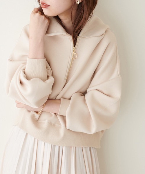 「natural couture」 プルオーバーパーカー FREE ベージュ レディース_画像6