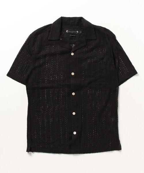 「ALLSAINTS」 半袖シャツ L ブラック メンズ_画像4