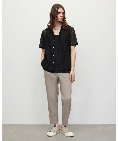 「ALLSAINTS」 半袖シャツ L ブラック メンズ_画像7