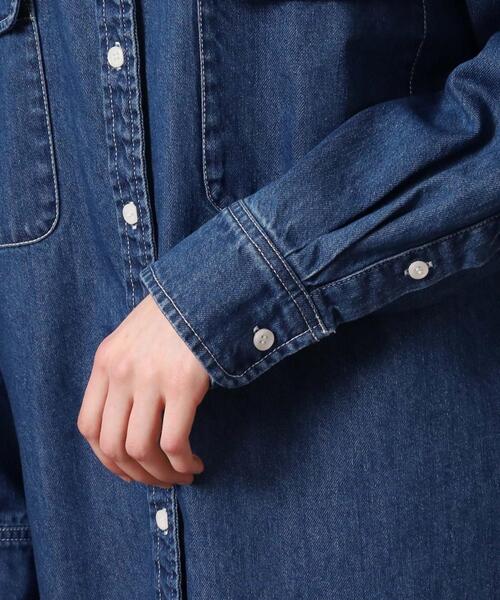 「DRESSTERIOR」 長袖シャツ 34 ブルー レディース_画像4