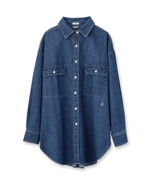 「DRESSTERIOR」 長袖シャツ 34 ブルー レディース_画像5