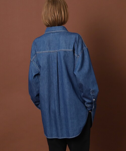 「DRESSTERIOR」 長袖シャツ 34 ブルー レディース_画像6